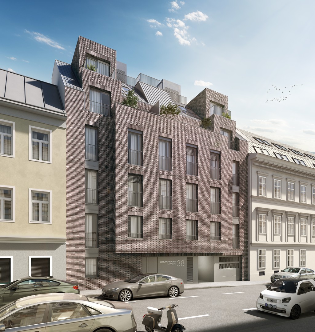 Das Wohnprojekt Flavour entsteht in der Schopenhauerstrasse 38 in 1180 Wien. (c) VMF Immobilien 